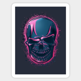 Pink Skull Sticker